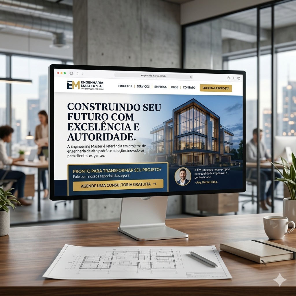 Site para Empresa de Engenharia